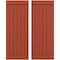 Ekena Millwork Americraft 6-Board Exterior Wood Joined Board-n-Batten Shutters w/ End Batten, ARW103BB621X64CLH, PR ARW103BB621X64CLH - alternate 1